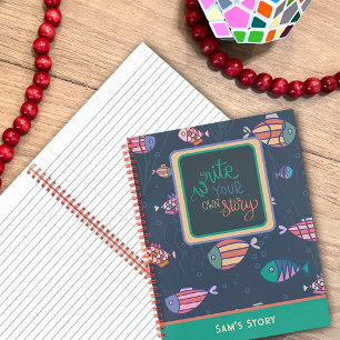 Cuaderno de Pez Lindo Escribe Tu Propia Historia