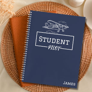 Cuaderno de piloto estudiante avión Cessna Nube No
