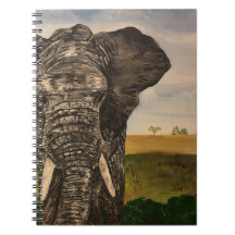 Cuaderno de pintura de elefantes africanos