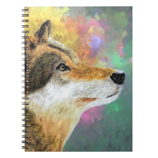 Cuaderno de pintura Wolf - Sorprendente arte de vi (Frente)