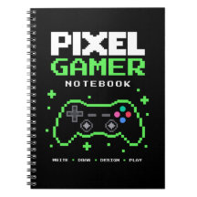 Cuaderno de Pixel Art para niños gamers