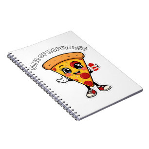 Cuaderno De Pizza Kawaii Lindo Cubierta De Comida