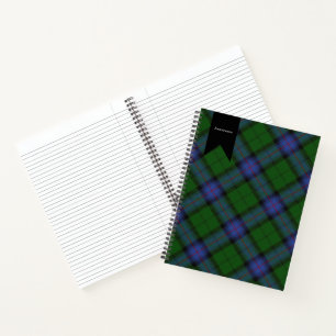 Cuaderno de Plaid Escocés del Tartán del Clan Arms