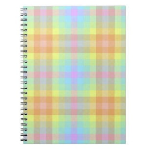Cuaderno de Plaid Pastel Arcoíris