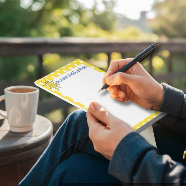 Cuaderno de planes de vacaciones de verano persona (Subido por el creador)
