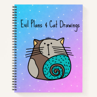 Cuaderno de Planes Malos y Dibujos de Gatos