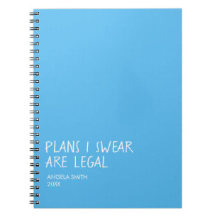 Cuaderno de planes que juro que son legales – Humo
