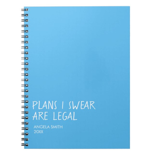 Cuaderno de planes que juro que son legales – Humo (Frente)