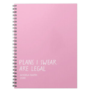 Cuaderno de planes que juro que son legales – Humo