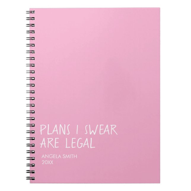 Cuaderno de planes que juro que son legales – Humo (Frente)