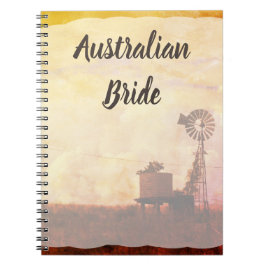 Cuaderno de planificación de boda de novia austral