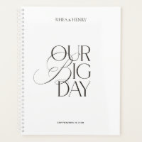 Cuaderno de planificación de boda moderno "Nuestro