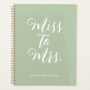Cuaderno de planificación de boda simple de señori