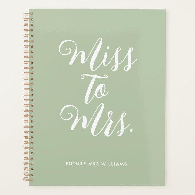 Cuaderno de planificación de boda simple de señori (Anverso)