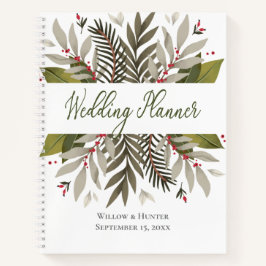 Cuaderno de planificación de bodas botánicas silen