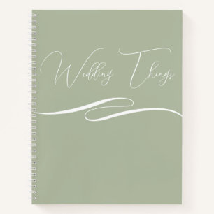 Cuaderno de planificación de bodas regalo para cli