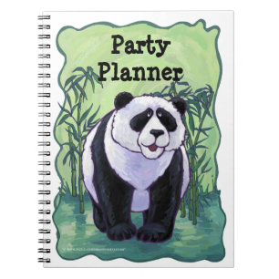 Cuaderno de planificación de fiesta de Panda Bear