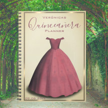 Cuaderno de planificación de Quinceañera y libro d