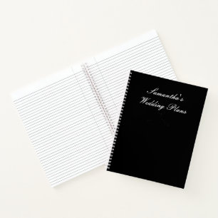 Cuaderno de planificación de vestido de novia eleg