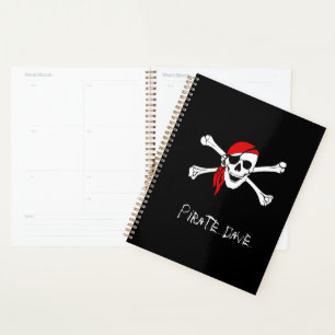 Cuaderno de Planner Pirate Skull y Crossbone