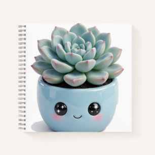 Cuaderno de planta de interior Echeveria Kawaii