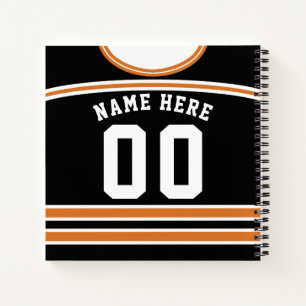 Cuaderno de plantilla de Jersey de hockey sobre hi