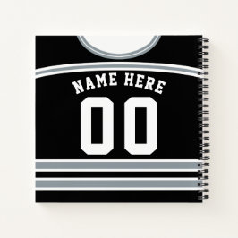 Cuaderno de plantilla de Jersey de hockey sobre hi