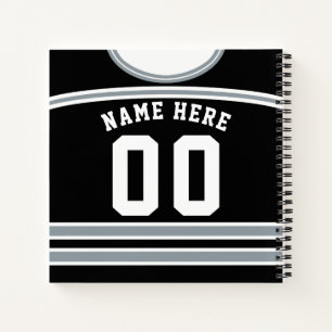 Cuaderno de plantilla de Jersey de hockey sobre hi