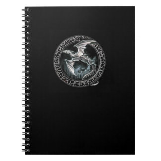 Cuaderno de plata rúnico del dragón