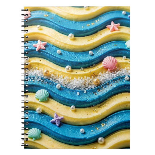 Cuaderno de Playa Costera Ola de Mar (Frente)