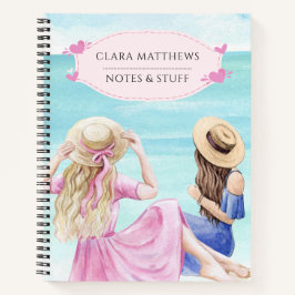 Cuaderno de playa de verano personalizado