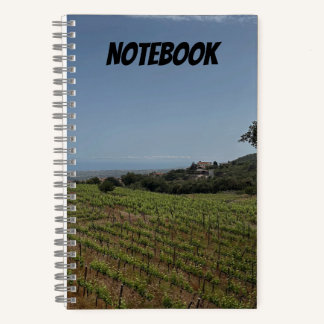 Cuaderno de playa del mar elegante y hermoso