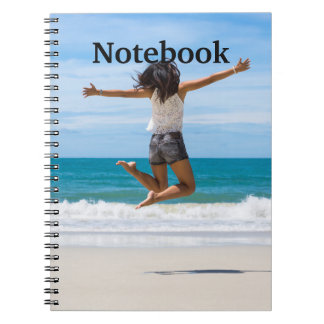 Cuaderno de playa marina elegante y hermoso