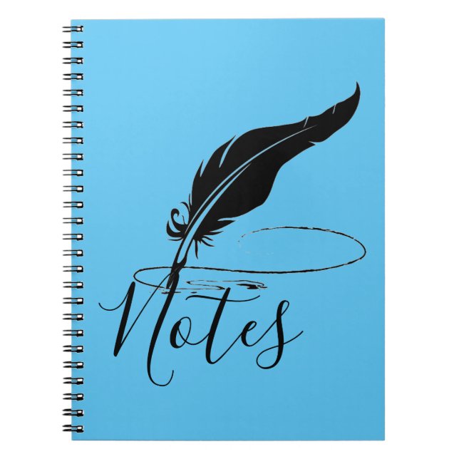 Cuaderno de pluma de ave personalizada (Frente)