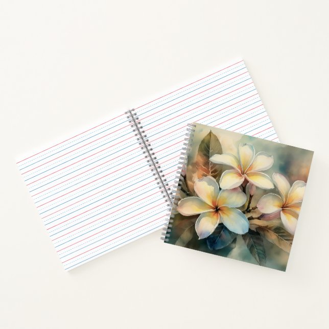 Cuaderno de Plumeria Amarilla de Maui (Interior)