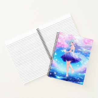 Cuaderno de portada de Chica animado
