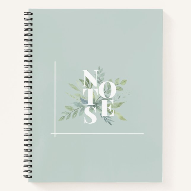 Cuaderno de portada de eucaliptos tranquilos para  (Anverso)