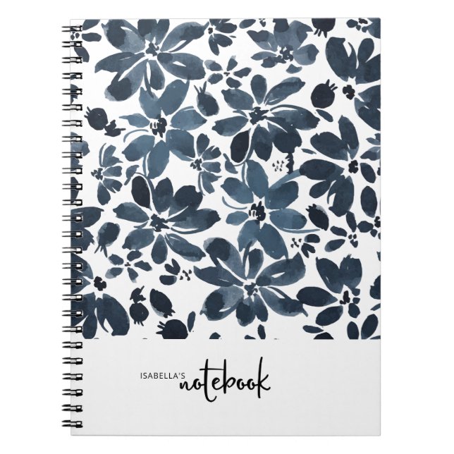Cuaderno de portada floral de la Marina Giral Cute (Frente)