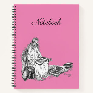 Cuaderno de princesa con libros