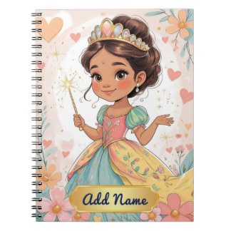 Cuaderno de Princesa Encantadora – Agregar Nombre
