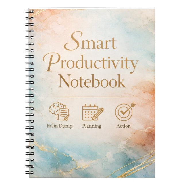 Cuaderno de productividad Planificación y diario d (Frente)
