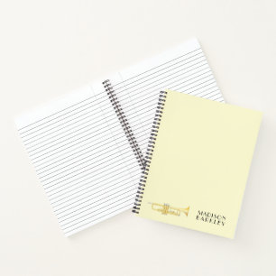 Cuaderno de profesor de banda de música de trompet