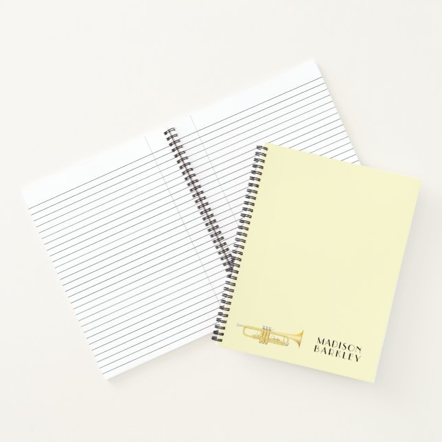 Cuaderno de profesor de banda de música de trompet (Interior)