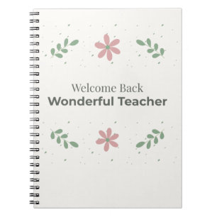 Cuaderno de profesor de bienvenida   Gif de vuelta