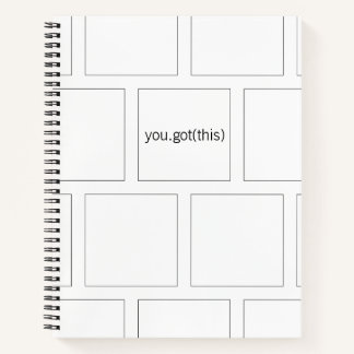 Cuaderno de promoción de B&W minimalista