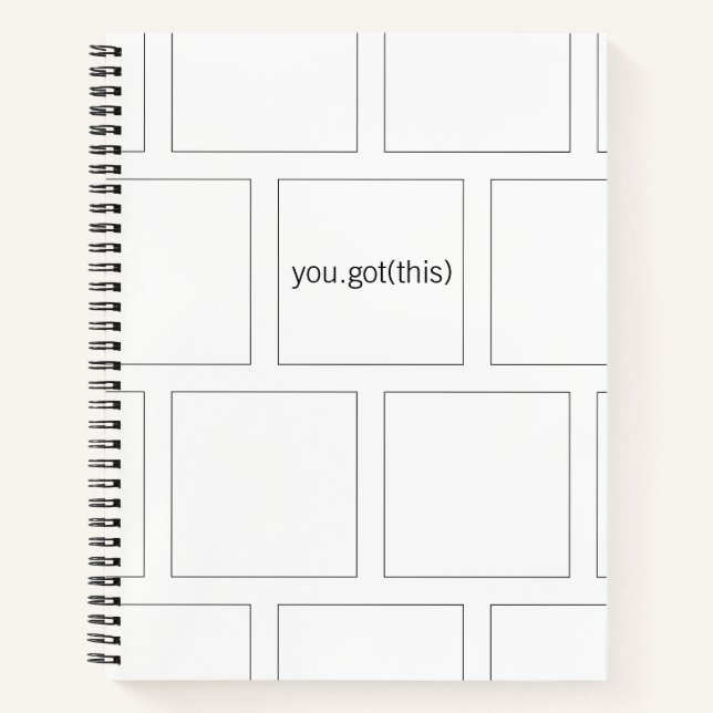 Cuaderno de promoción de B&W minimalista (Anverso)