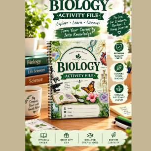 Cuaderno de proyecto de biología personalizado V