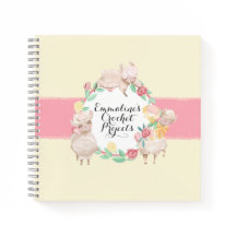 Cuaderno de proyectos de Crochet con llamadas pers