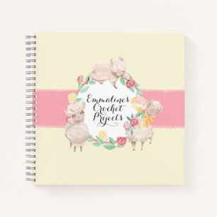 Cuaderno de proyectos de Crochet con llamadas pers