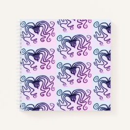 Cuaderno de pulpo multicolor de inspiración griega